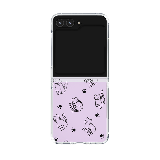 Clear Case［ Original - CASEPLAY Cat All-over Pattern - black ］