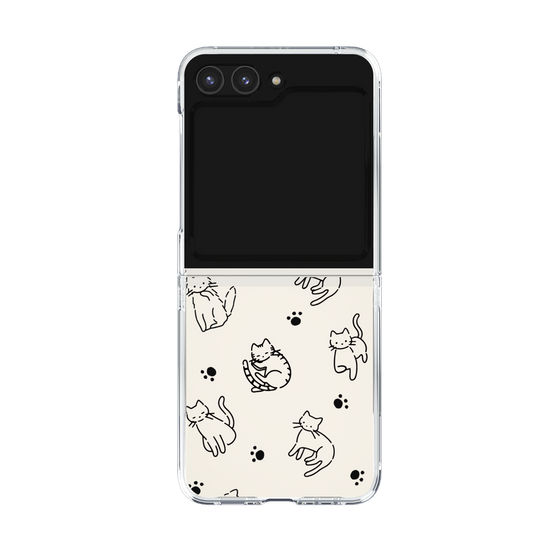 Clear Case［ Original - CASEPLAY Cat All-over Pattern - black ］