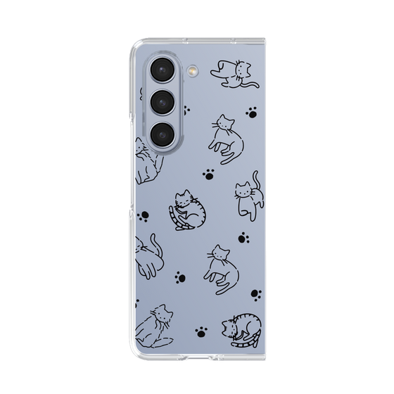 Clear Case［ Original - CASEPLAY Cat All-over Pattern - black ］