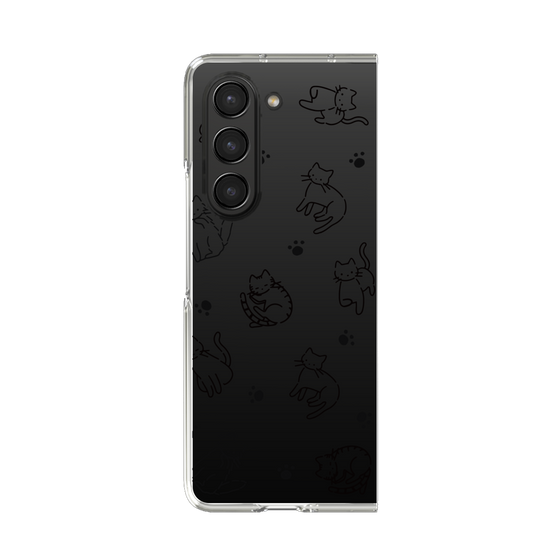 Clear Case［ Original - CASEPLAY Cat All-over Pattern - black ］