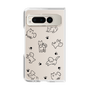 Clear Case［ Original - CASEPLAY Dog All-over Pattern - black ］