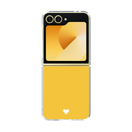 Clear Case［ オリジナル - 推し色ハート - イエロー ］