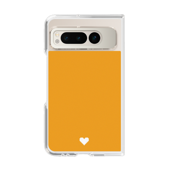 Clear Case［ Original - Favorite Color Heart - Orange ］