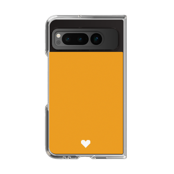 Clear Case［ Original - Favorite Color Heart - Orange ］