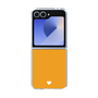 Clear Case［ オリジナル - 推し色ハート - Orange ］