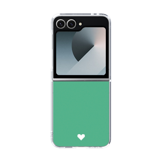 Clear Case［ オリジナル - 推し色ハート - Green ］