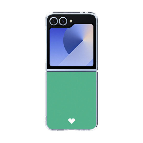 Clear Case［ オリジナル - 推し色ハート - Green ］