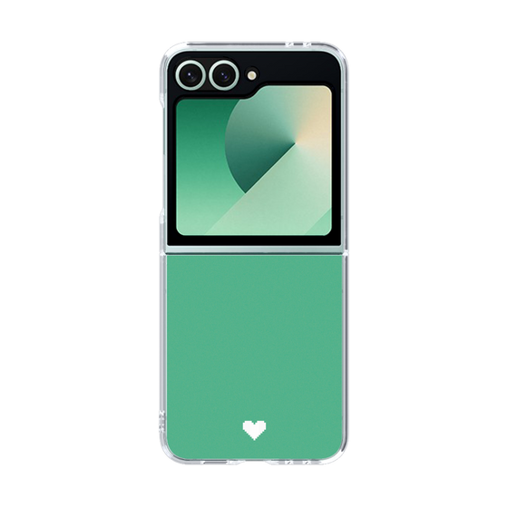 Clear Case［ オリジナル - 推し色ハート - Green ］