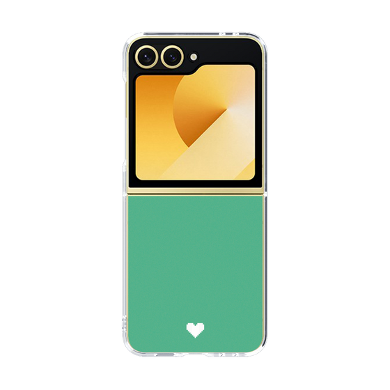 Clear Case［ オリジナル - 推し色ハート - Green ］