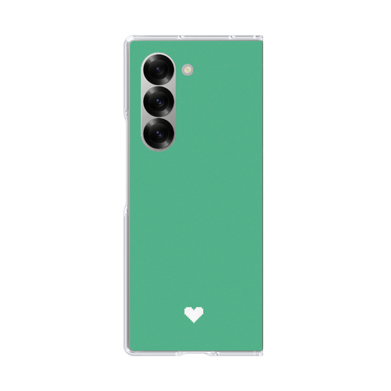Clear Case［ オリジナル - 推し色ハート - Green ］