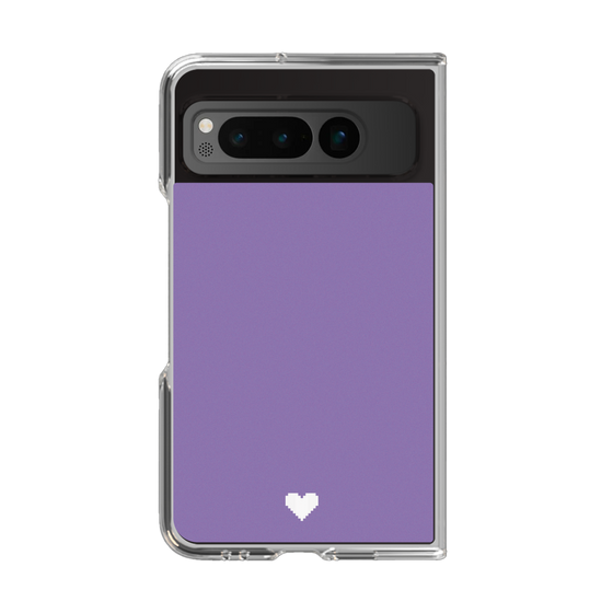 Clear Case［ Original - Favorite Color Heart - Purple ］