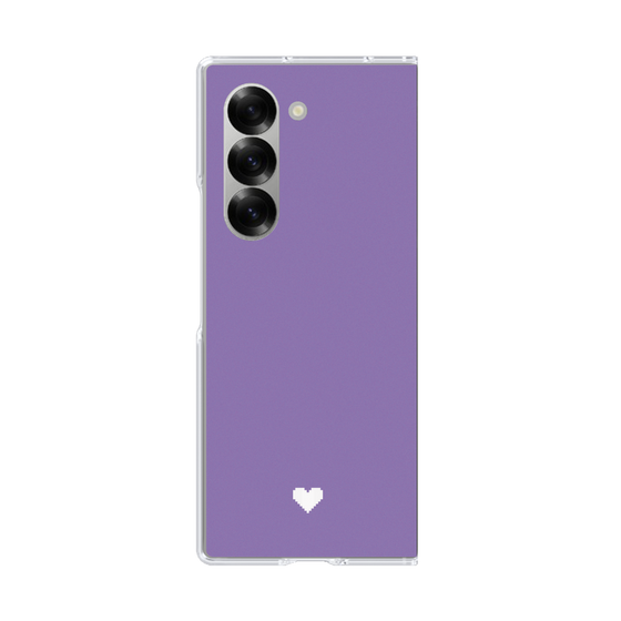 Clear Case［ オリジナル - 推し色ハート - Purple ］