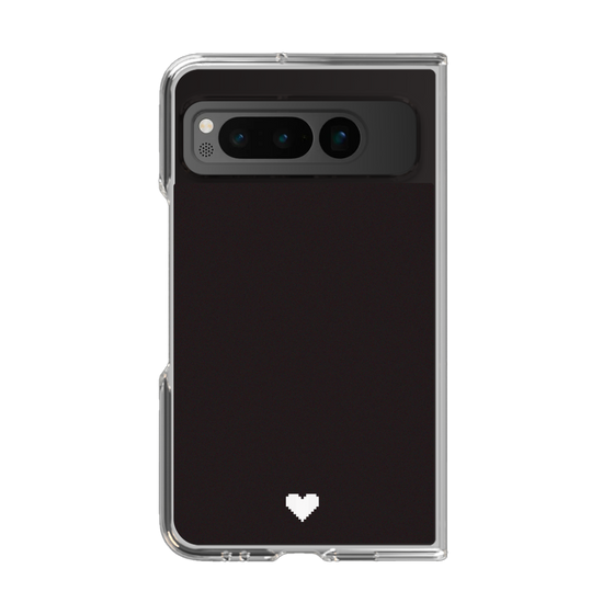 Clear Case［ Original - Favorite Color Heart - Black ］