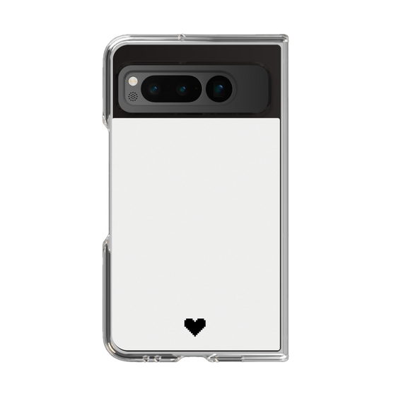 Clear Case［ Original - Favorite Color Heart - White ］