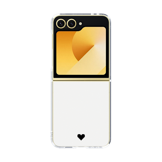 Clear Case［ オリジナル - 推し色ハート - ホワイト ］