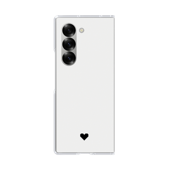 Clear Case［ オリジナル - 推し色ハート - ホワイト ］