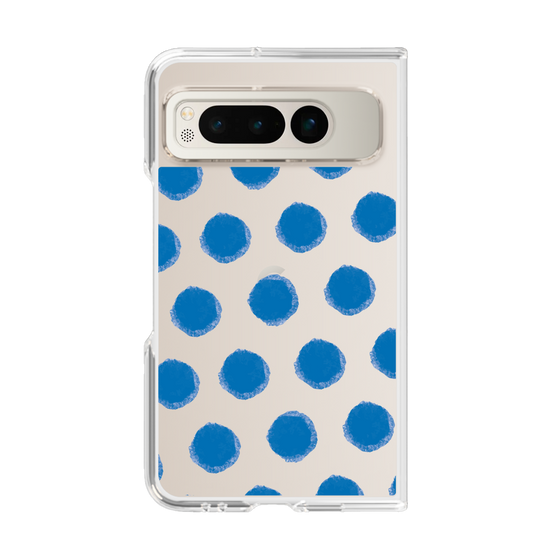 Clear Case［ Original - Favorite Color Polka Dots - Blue ］