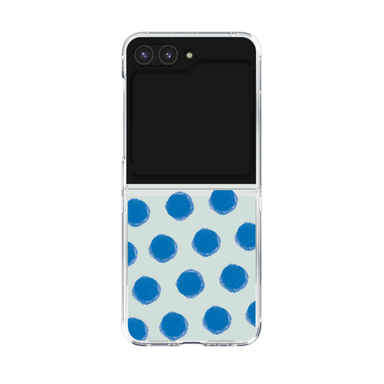 Clear Case［ Original - Favorite Color Polka Dots - Blue ］