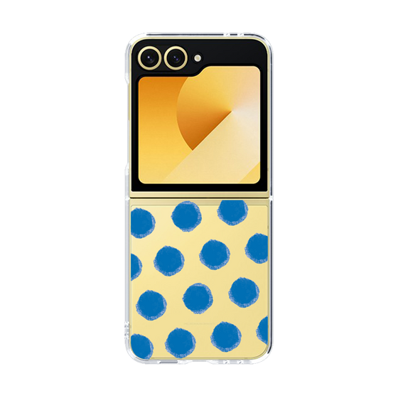 Clear Case［ オリジナル - 推し色水玉 - Blue ］