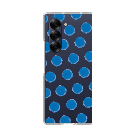 Clear Case［ オリジナル - 推し色水玉 - Blue ］
