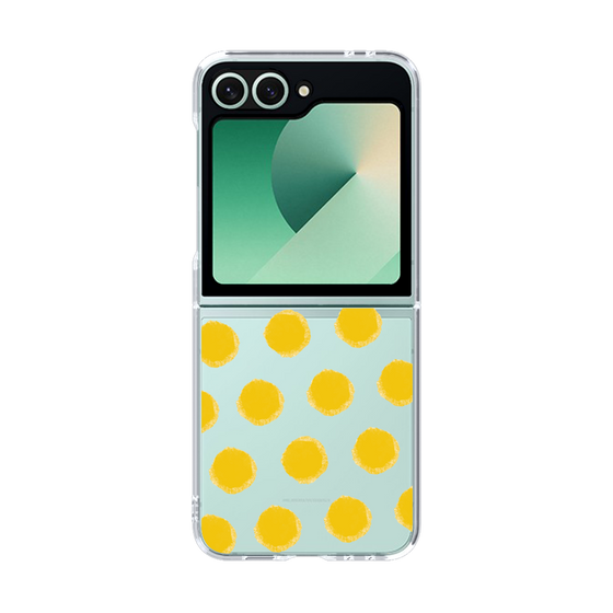 Clear Case［ オリジナル - 推し色水玉 - イエロー ］