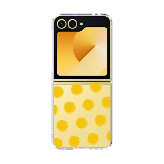 Clear Case［ オリジナル - 推し色水玉 - イエロー ］