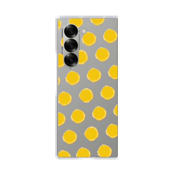 Clear Case［ オリジナル - 推し色水玉 - イエロー ］