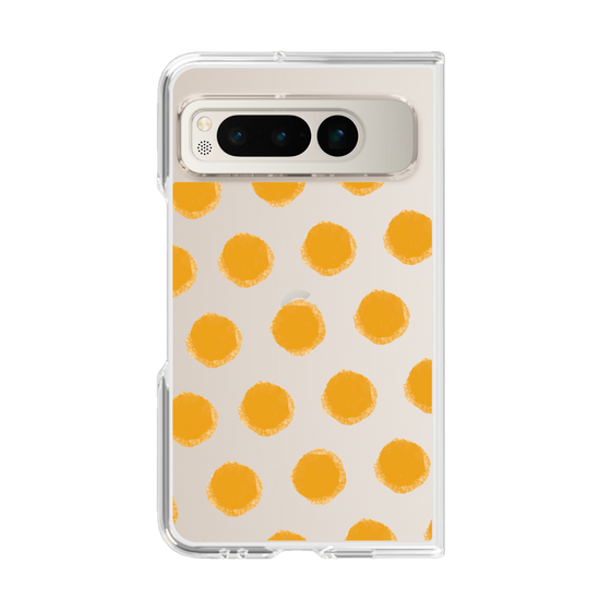 Clear Case［ Original - Favorite Color Polka Dots - Orange ］