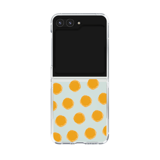 Clear Case［ Original - Favorite Color Polka Dots - Orange ］