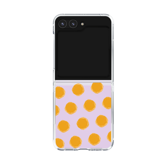 Clear Case［ Original - Favorite Color Polka Dots - Orange ］