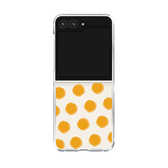 Clear Case［ Original - Favorite Color Polka Dots - Orange ］