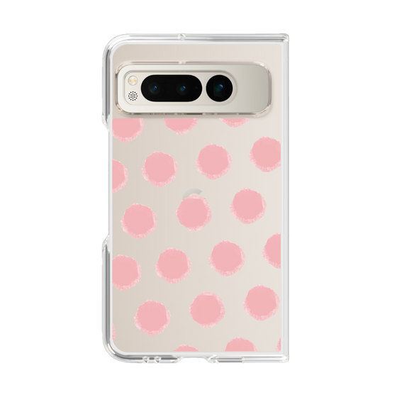 Clear Case［ Original - Favorite Color Polka Dots - Pink ］