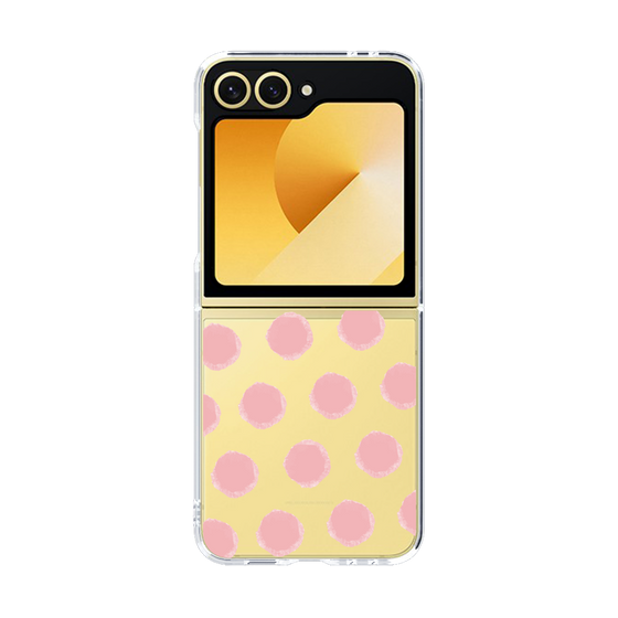Clear Case［ オリジナル - 推し色水玉 - ピンク ］