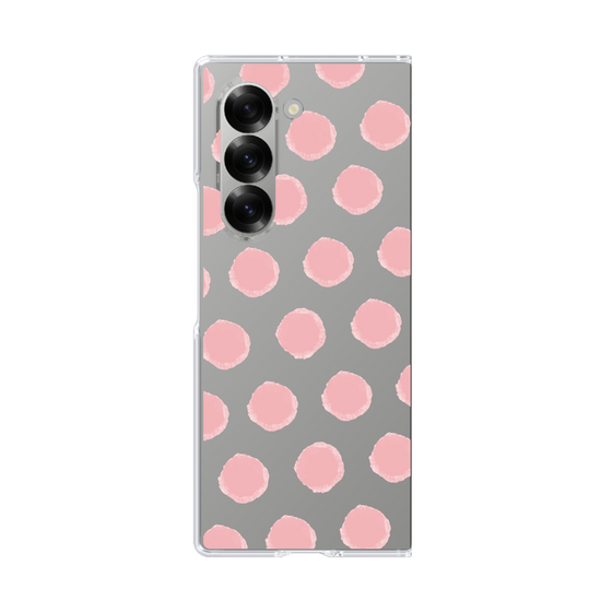 Clear Case［ オリジナル - 推し色水玉 - ピンク ］
