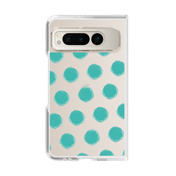 Clear Case［ Original - Favorite Color Polka Dots - Green ］