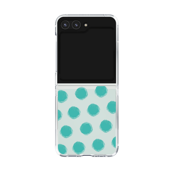 Clear Case［ Original - Favorite Color Polka Dots - Green ］