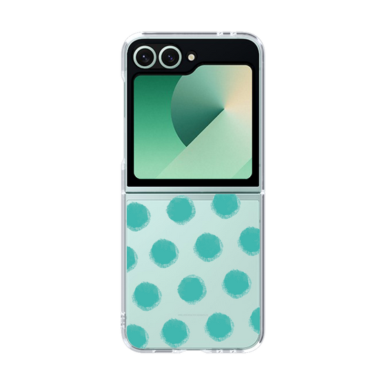 Clear Case［ オリジナル - 推し色水玉 - Green ］
