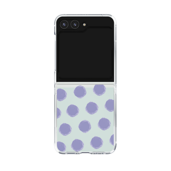 Clear Case［ Original - Favorite Color Polka Dots - Purple ］
