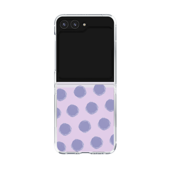Clear Case［ Original - Favorite Color Polka Dots - Purple ］