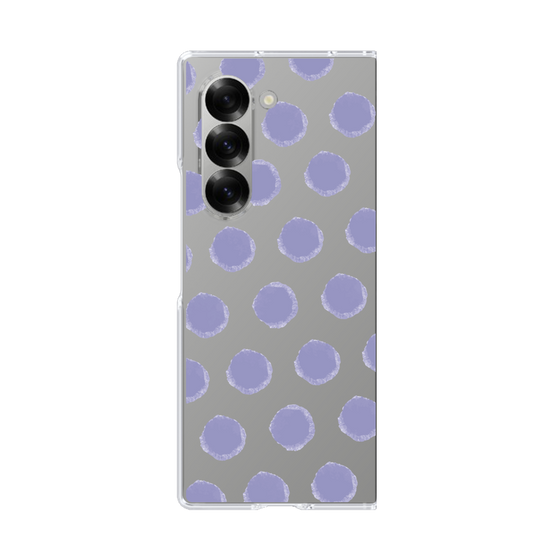 Clear Case［ オリジナル - 推し色水玉 - Purple ］