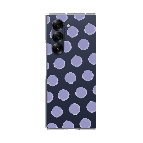 Clear Case［ オリジナル - 推し色水玉 - Purple ］