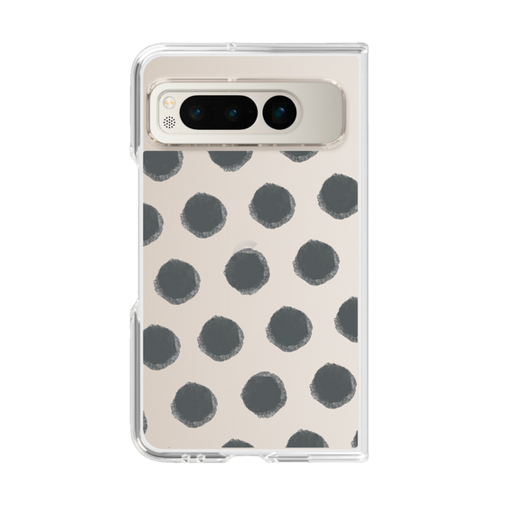 Clear Case［ Original - Favorite Color Polka Dots - Black ］