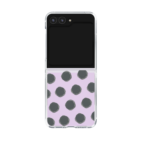 Clear Case［ Original - Favorite Color Polka Dots - Black ］