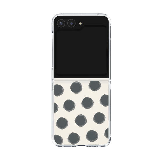 Clear Case［ Original - Favorite Color Polka Dots - Black ］