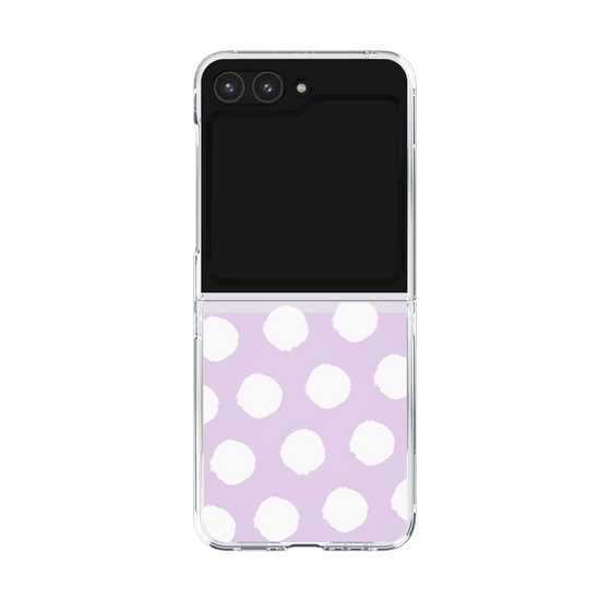 Clear Case［ Original - Favorite Color Polka Dots - White ］