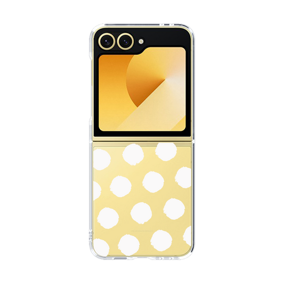 Clear Case［ オリジナル - 推し色水玉 - ホワイト ］