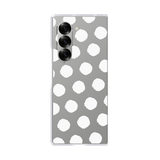 Clear Case［ オリジナル - 推し色水玉 - ホワイト ］