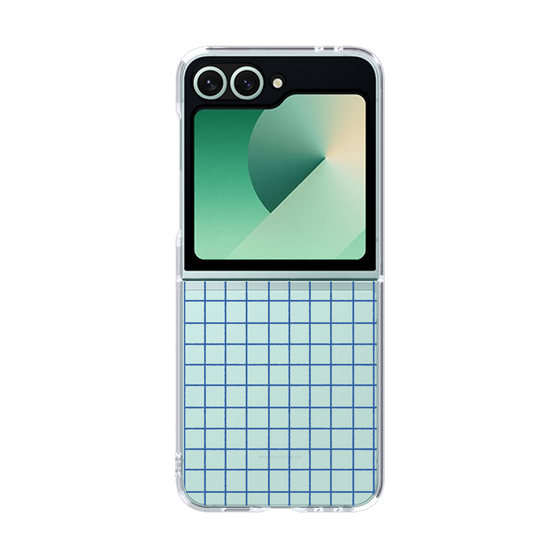 Clear Case［ オリジナル - 推し色チェック - Blue ］