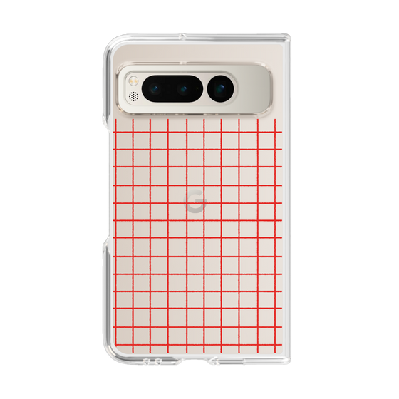 Clear Case［ Original - Favorite Color Check - Red ］