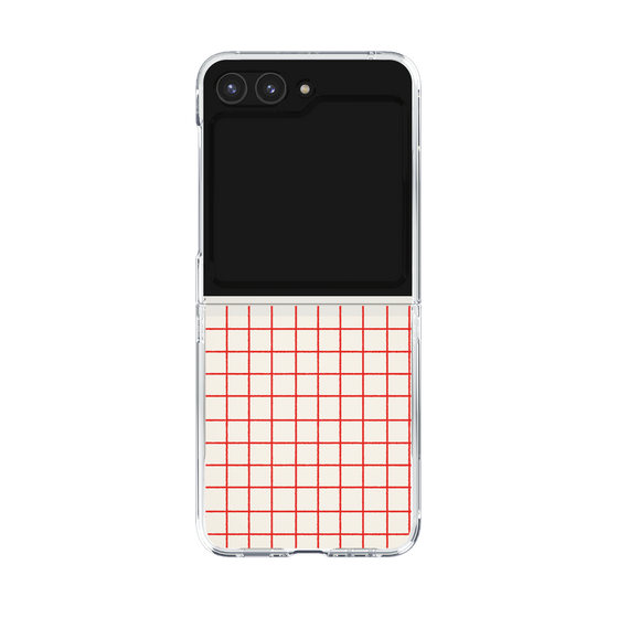 Clear Case［ Original - Favorite Color Check - Red ］